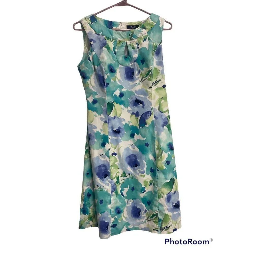 Chaps floral dress size 4